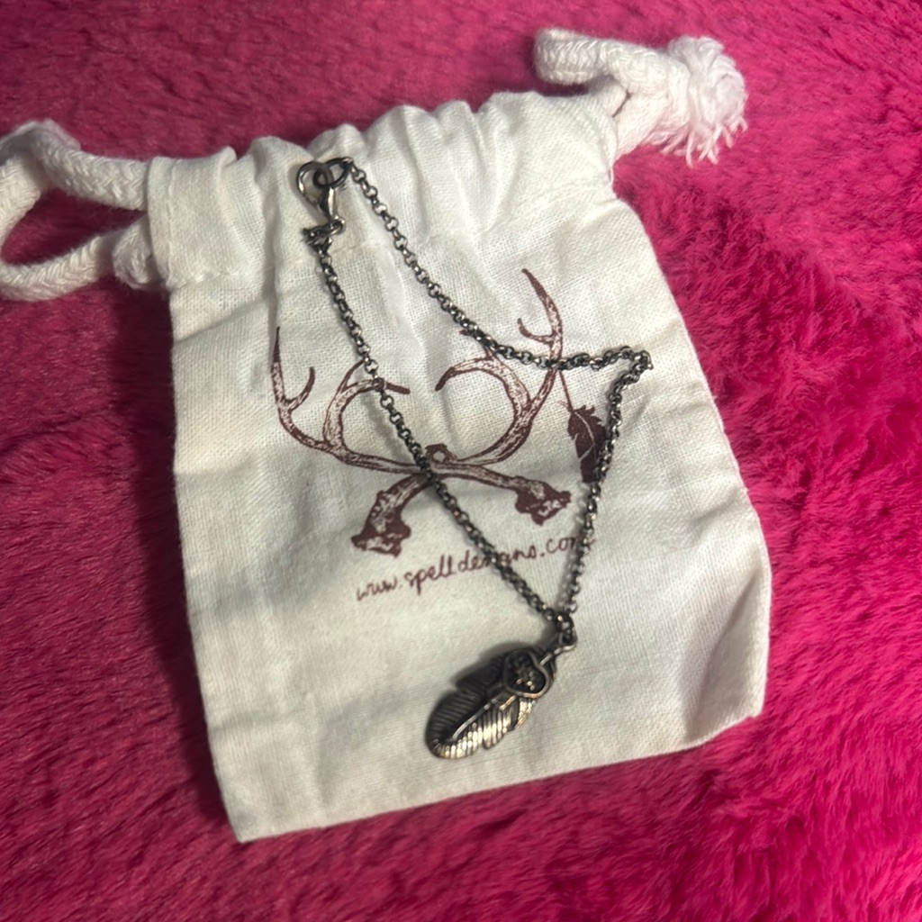 Spell Designs Silver Feather Bracelet